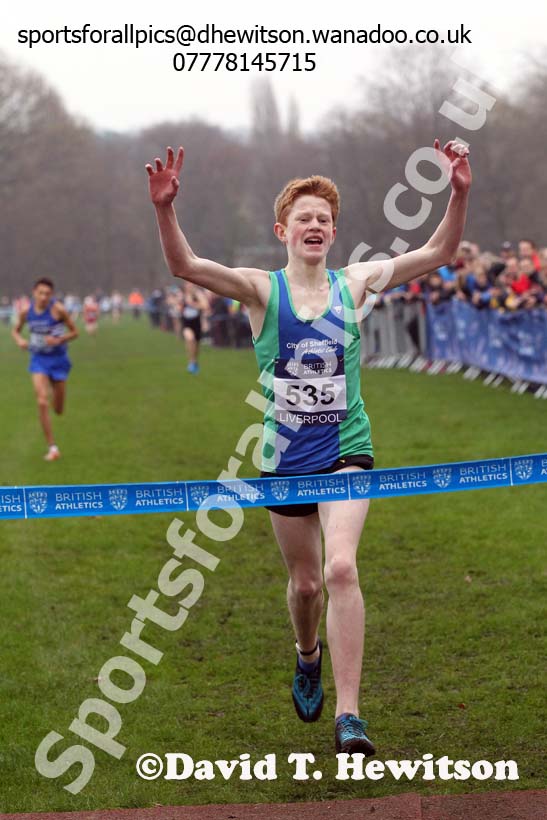 Men's under-17s European Cross Country Trials, Sefton Park, Liverpool. Photo: David T. Hewitson/Sports for All Pics